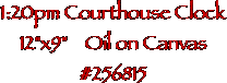 1:20pm Courthouse Clock