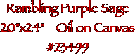 Rambling Purple Sage